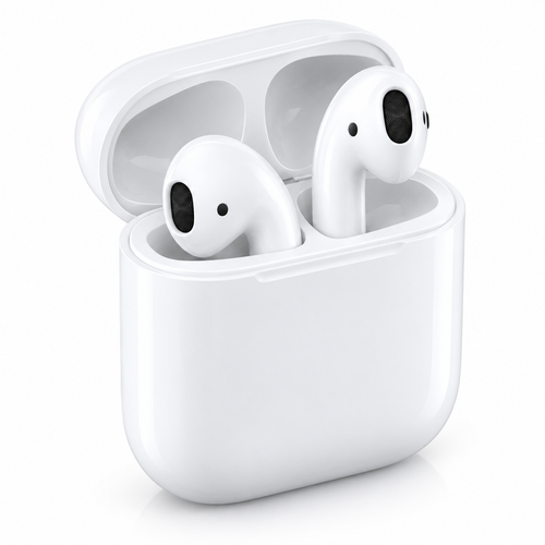 Ap White Wireless Earbuds with Charging Case